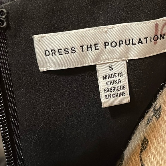 Dress the Population Black Appliqué Dress - Picture 8 of 9